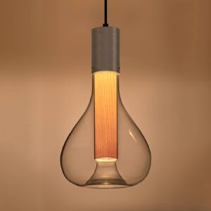 Svítidlo LZF LamPS čirá/hliník/buk dřevěná dýha/sklo/kov