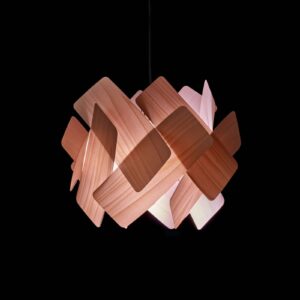 Svítidlo LZF LamPS růžový dřevěná dýha/kov