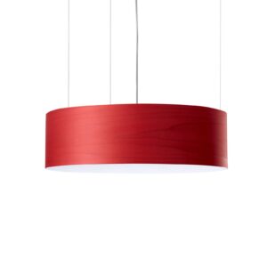 Svítidlo LZF LamPS červený/opálový bílý dřevěná dýha/plast/kov