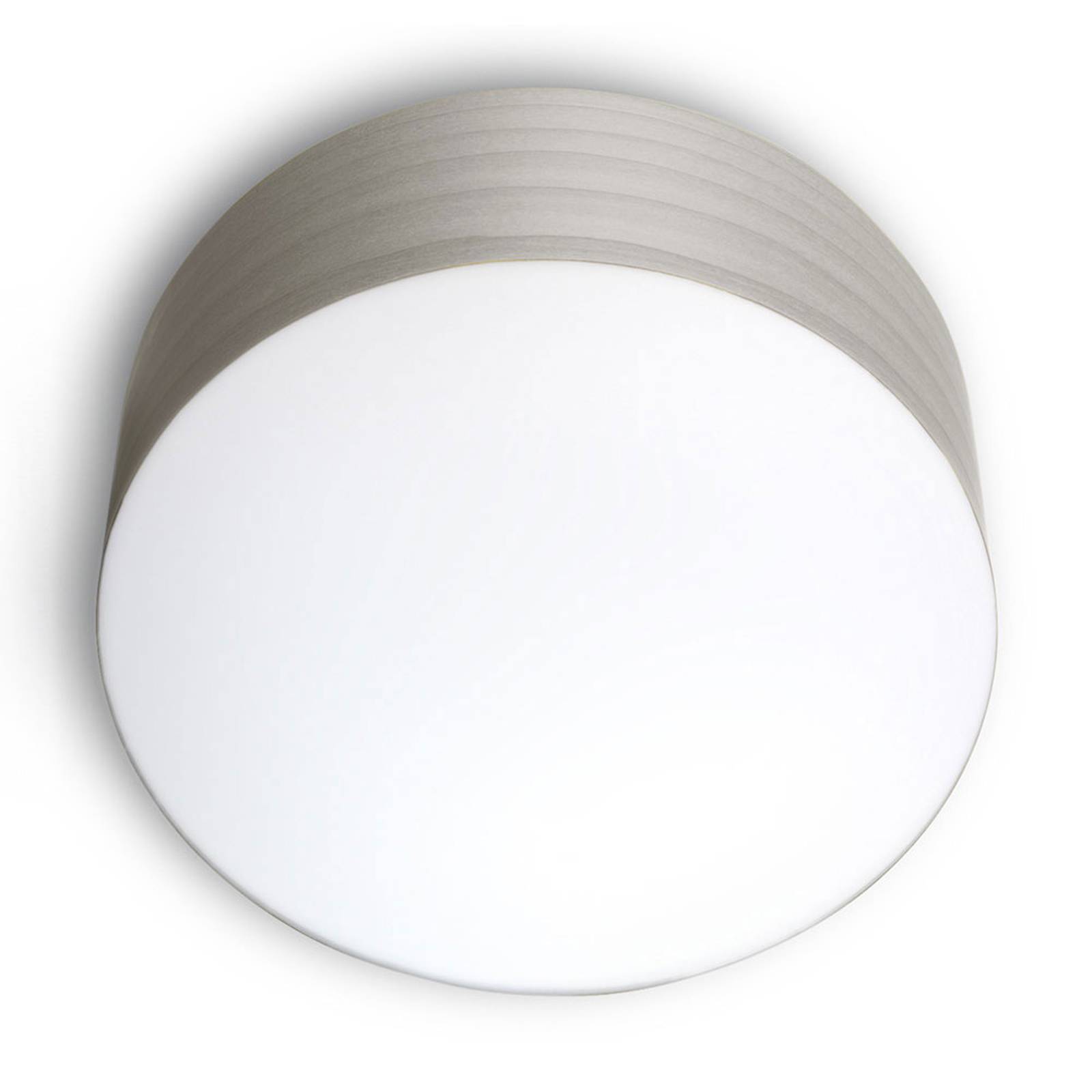 Svítidlo LZF LamPS šedý/opálový bílý dřevěná dýha/plast