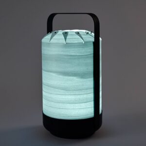 Svítidlo LZF LamPS modrá/černá dřevěná dýha/kov