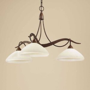 Svítidlo Lam hnědá kov/sklo