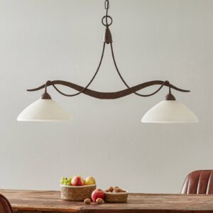 Svítidlo Lam hnědá železo/sklo