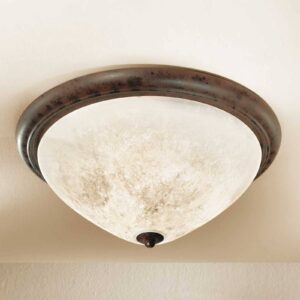 Svítidlo Lam hnědá kov/sklo