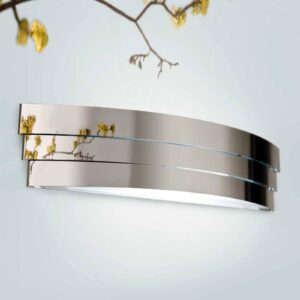 Svítidlo Lam chrom/satinovaná kov/sklo