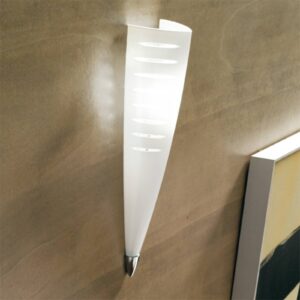 Svítidlo Lam bílá/chrom sklo/kov