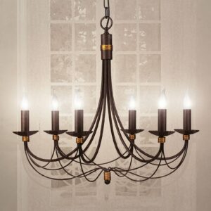 Svítidlo Lam tmavě hnědá/zlatá kov