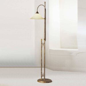 Svítidlo Lam mosaz/zlatá/krémová kov/sklo