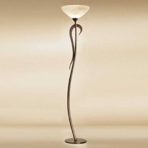 Svítidlo Lam hnědá kov/sklo