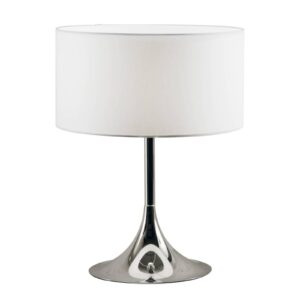 Svítidlo Lam bílá/chrom textil/kov