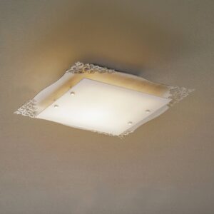 Svítidlo Lam savana white/bílá železo/sklo