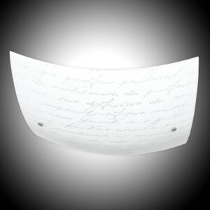 Svítidlo Lam chrom/bílá/čirá kov/sklo