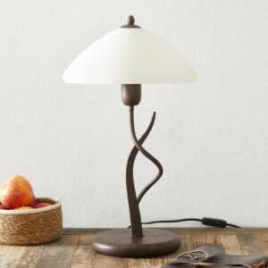 Svítidlo Lam hnědá kov/sklo