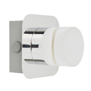 Svítidlo Ledino titan/chrom/satinovaná kov/akryl