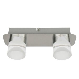 Svítidlo Ledino kartáčovaná ocel/satinovaná kov/akryl