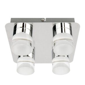 Svítidlo Ledino titan/chrom/satinovaná kov/akryl