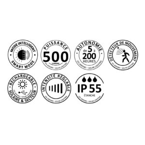 Svítidlo Les Jardins antracit hliník/akryl