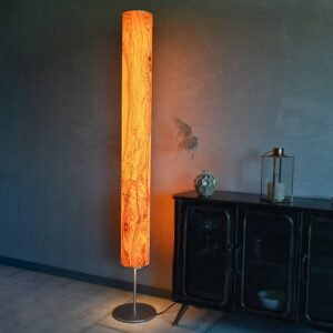 Svítidlo LeuchtNatur olivové dřevo/s fládrováním/nerezová ocel dřevo/kov