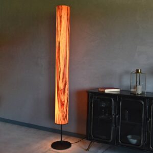 Svítidlo LeuchtNatur ořech satinovaný/černá dřevo/kov