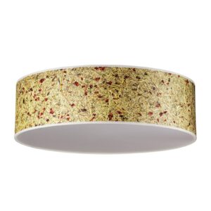 Svítidlo LeuchtNatur seno/květ růže seno/kov