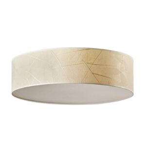 Svítidlo LeuchtNatur krémový kaučukové listy/kov