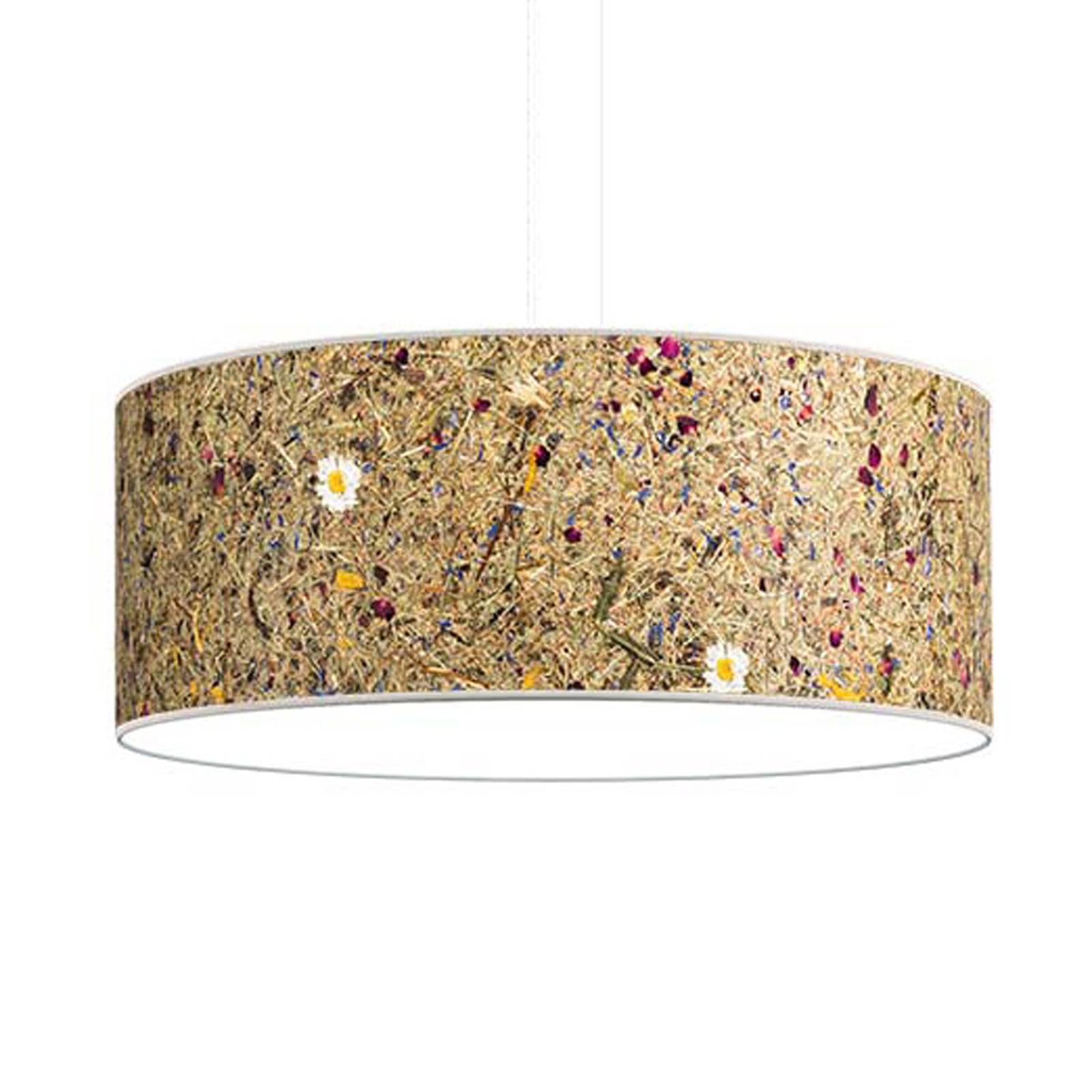 Svítidlo LeuchtNatur seno/pestrá/bílá seno/kov