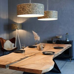 Svítidlo LeuchtNatur seno/pestrá/bílá seno/kov