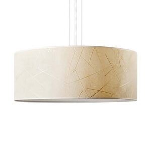 Svítidlo LeuchtNatur krémová/bílá kaučukové listy/kov