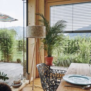 Svítidlo LeuchtNatur dub/seno/chrpa dřevo/seno