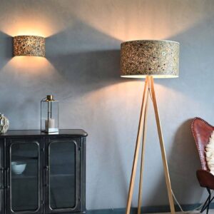 Svítidlo LeuchtNatur dub/seno/pestrá dřevo/seno