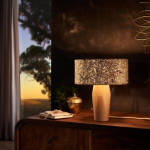 Svítidlo LeuchtNatur dub/seno/květ růže dřevo/seno