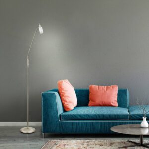 Svítidlo Leuchten Direkt ocel/bílá satinovaná ocel/sklo