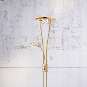 Svítidlo Leuchten Direkt matná mosaz železo/plast/ocel