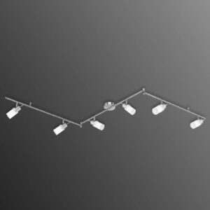 Svítidlo Leuchten Direkt ocel/bílá satinovaná ocel/sklo