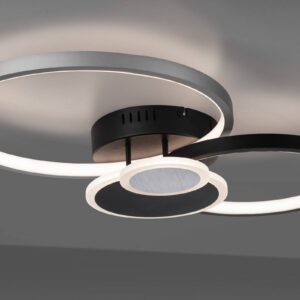 Svítidlo Leuchten Direkt černá/hliník hliník/železo/ocel/plast