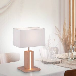 Svítidlo Leuchten Direkt dřevo/bílá kov/plast/textil