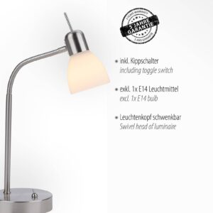 Svítidlo Leuchten Direkt ocel/bílá matná železo/plast/sklo