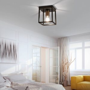 Svítidlo Leuchten Direkt zlatá/černá železo