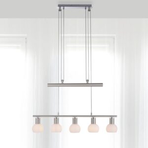 Svítidlo Leuchten Direkt ocelově šedá/opálově bílá železo/sklo/plast