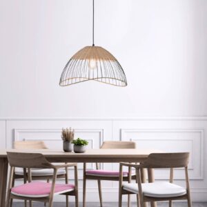 Svítidlo Leuchten Direkt černá/přírodní dřevo kov/dřevo