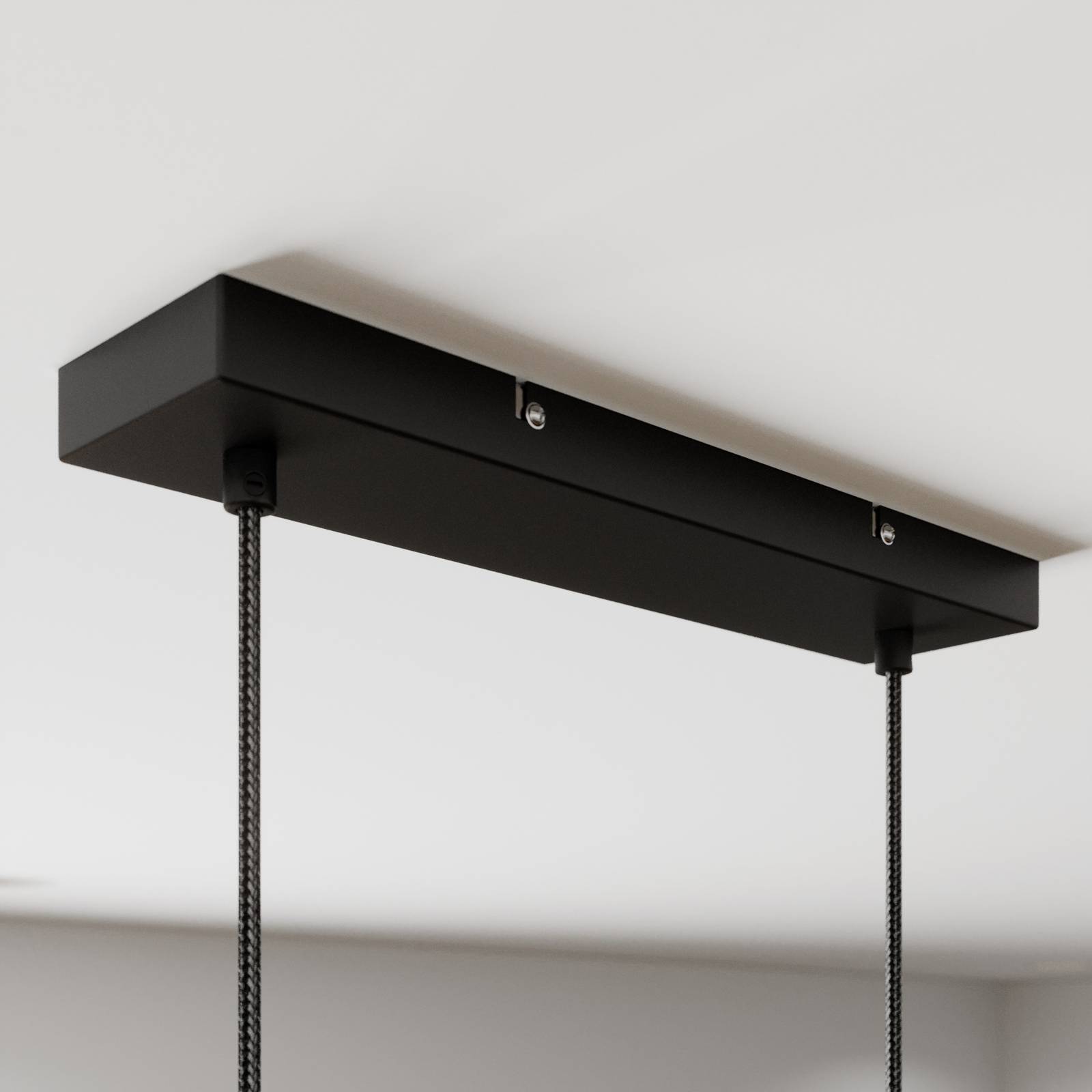 Lindby Adalin závěsné světlo, pět zdrojů, klec, Obývací pokoj / jídelna, dub, ocel, E14, 40W, P: 100 cm, L: 12 cm - Image 3