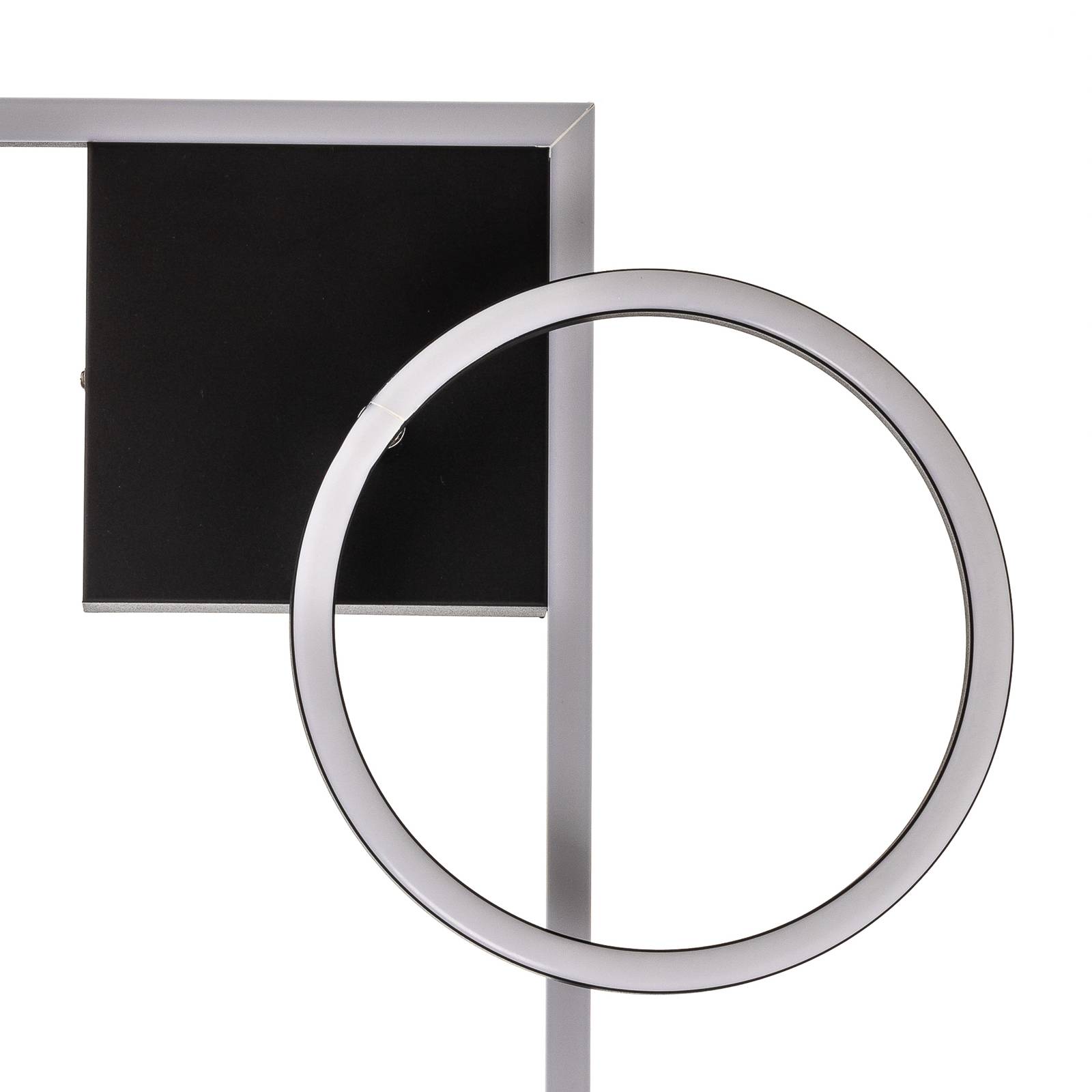 Lindby Coljana stropní světlo obdélník/kruh černá, Obývací pokoj / jídelna, hliník, plast, 27W, P: 62 cm, L: 45 cm, K: 8cm - Image 3