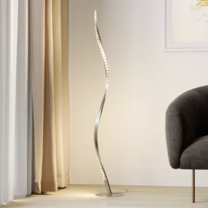 Svítidlo Lindby hliník/průhledná Hliník kartáčovaný/plast