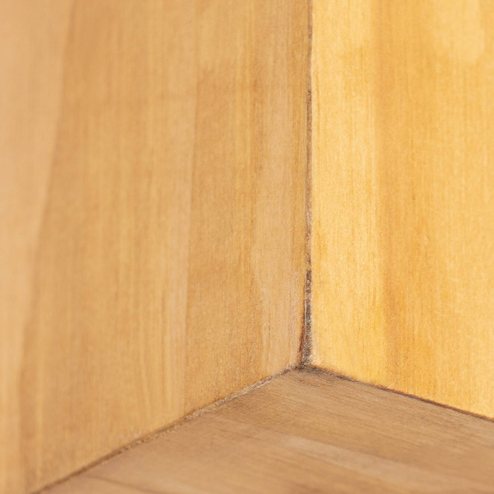 Lindby Embalie nástěnné světlo, Obývací pokoj / jídelna, kov, borové dřevo, E27, 10W, L: 10.5 cm, K: 16cm - Image 4