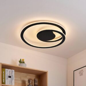 Svítidlo Lindby černá železo/hliník/plast