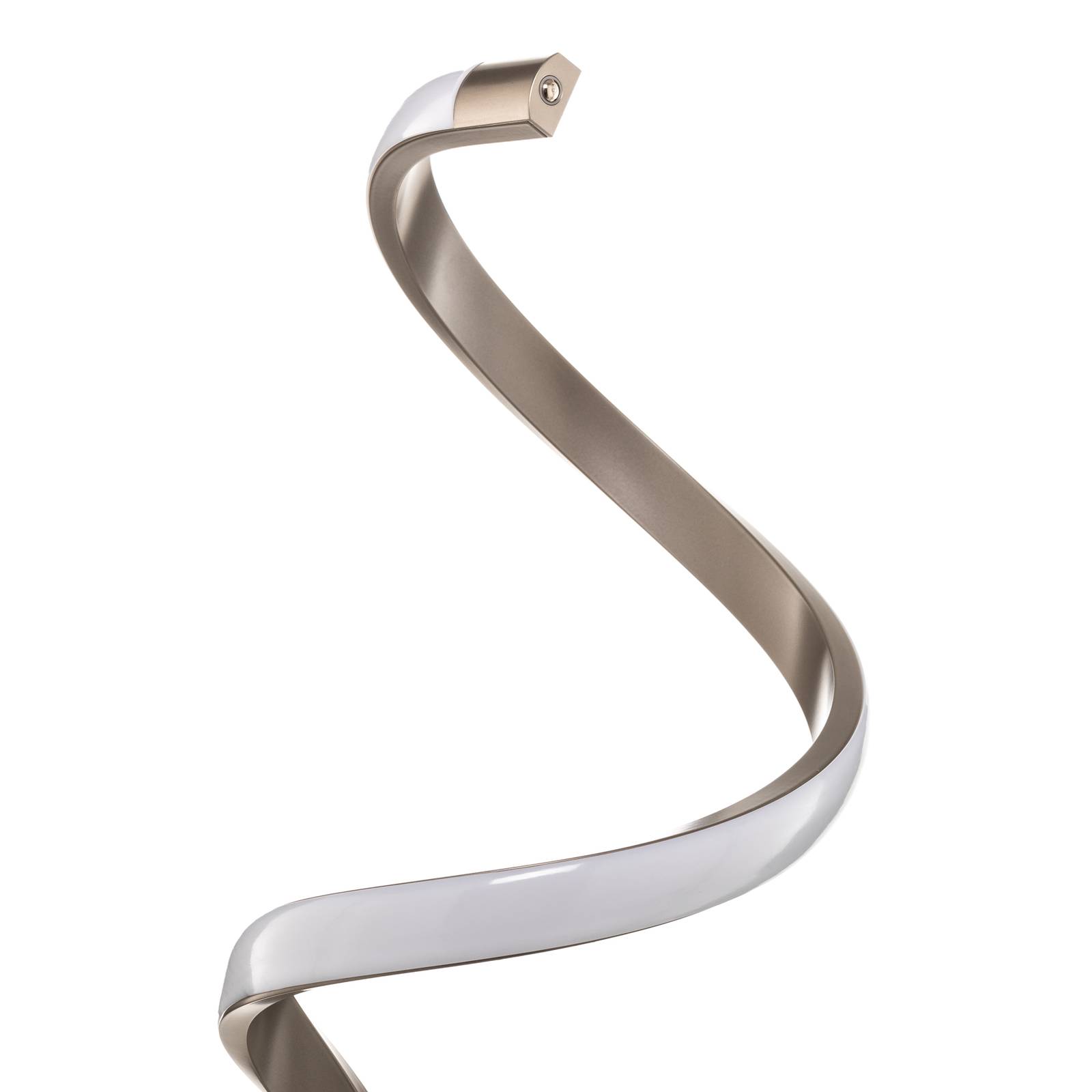 Lindby Kamia LED stojací lampa, nikl, Obývací pokoj / jídelna, hliník, silikon, 11W, P: 21 cm, L: 21 cm, K: 147cm - Image 3