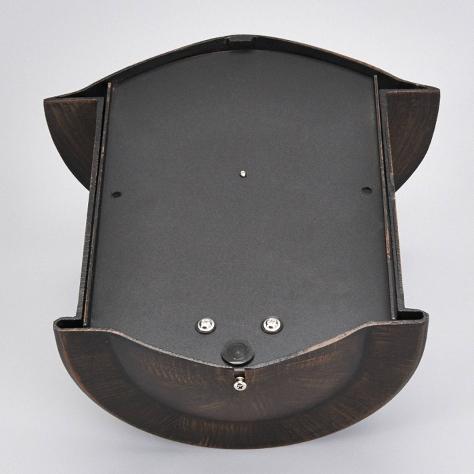 Lindby LED venkovní nástěnné svítidlo Maelis, půlkruhové, hliník, polykarbonát, E27, 9W, L: 23.7 cm, K: 26.5cm - Image 5