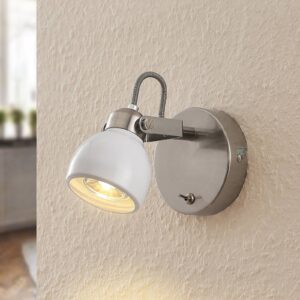 Svítidlo Lindby bílá/nikl/chrom kov