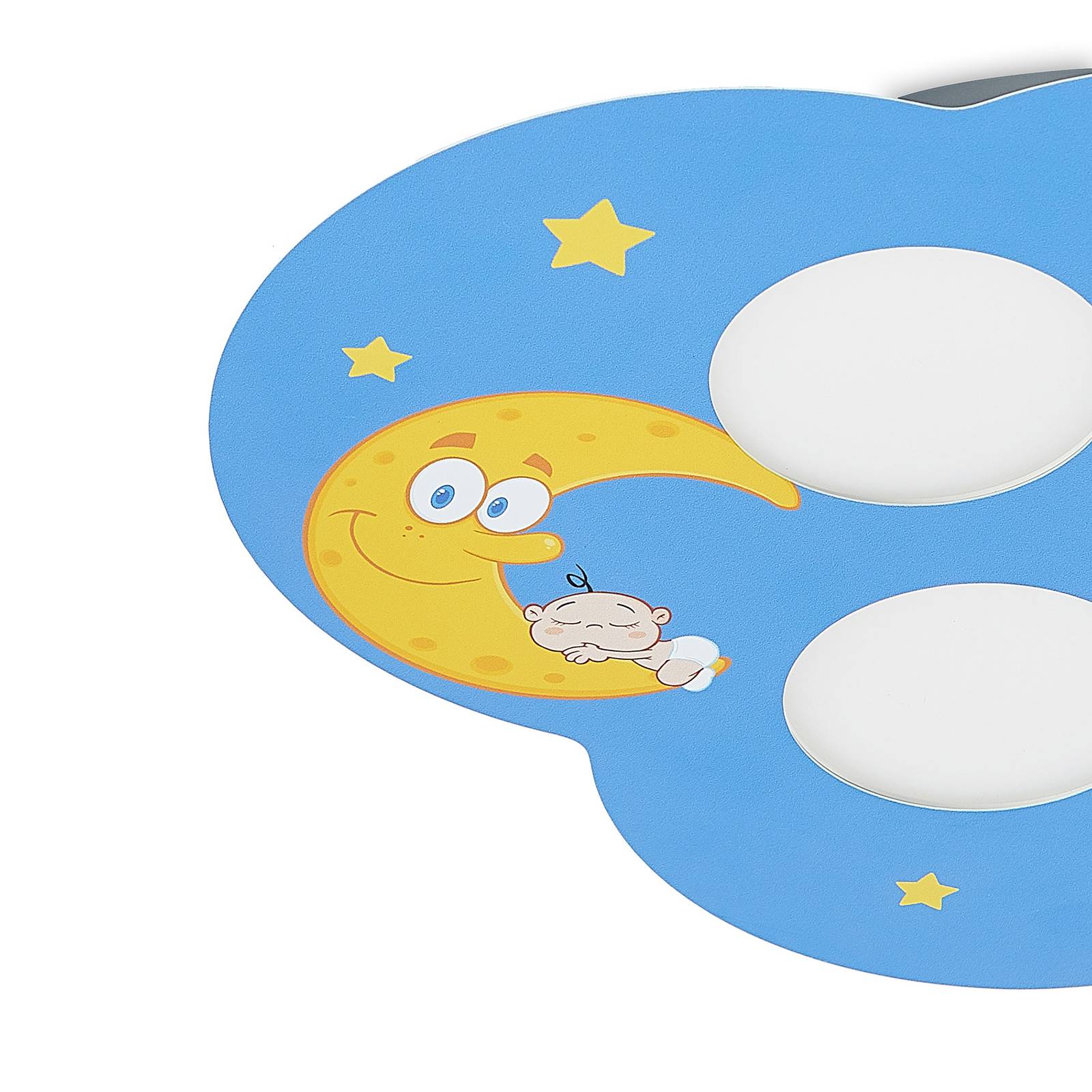 Lindby Thorke stropní svítidlo, noční obloha, Dětský pokoj, železo, GX53, 6W, P: 41 cm, L: 35 cm, K: 3cm - Image 4