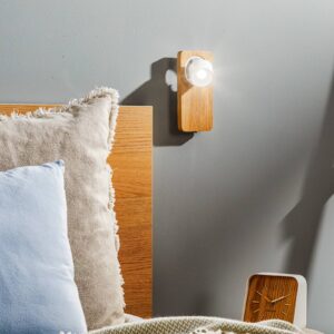 Svítidlo Linea Light světlý dub dřevo/hliník